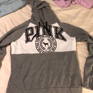 Grey PINK hoodie